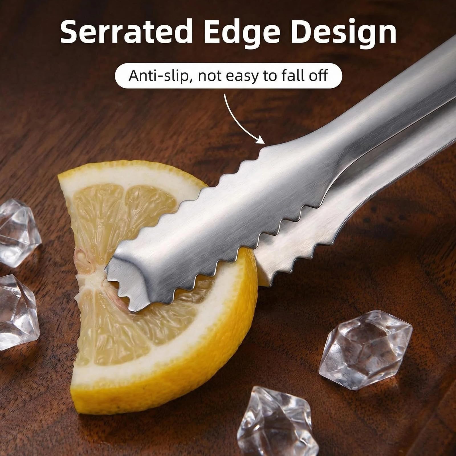 10 Pinzas Pinzas Para Hielo Acero Inoxidable Pinzas Para Dulces Pinzas Para Azúcar Para Banquetes De Boda, Buffets, Parillas Y Picnics Herramientas Prácticas Para Uso Diario en Hogares, Restaurantes — view 6