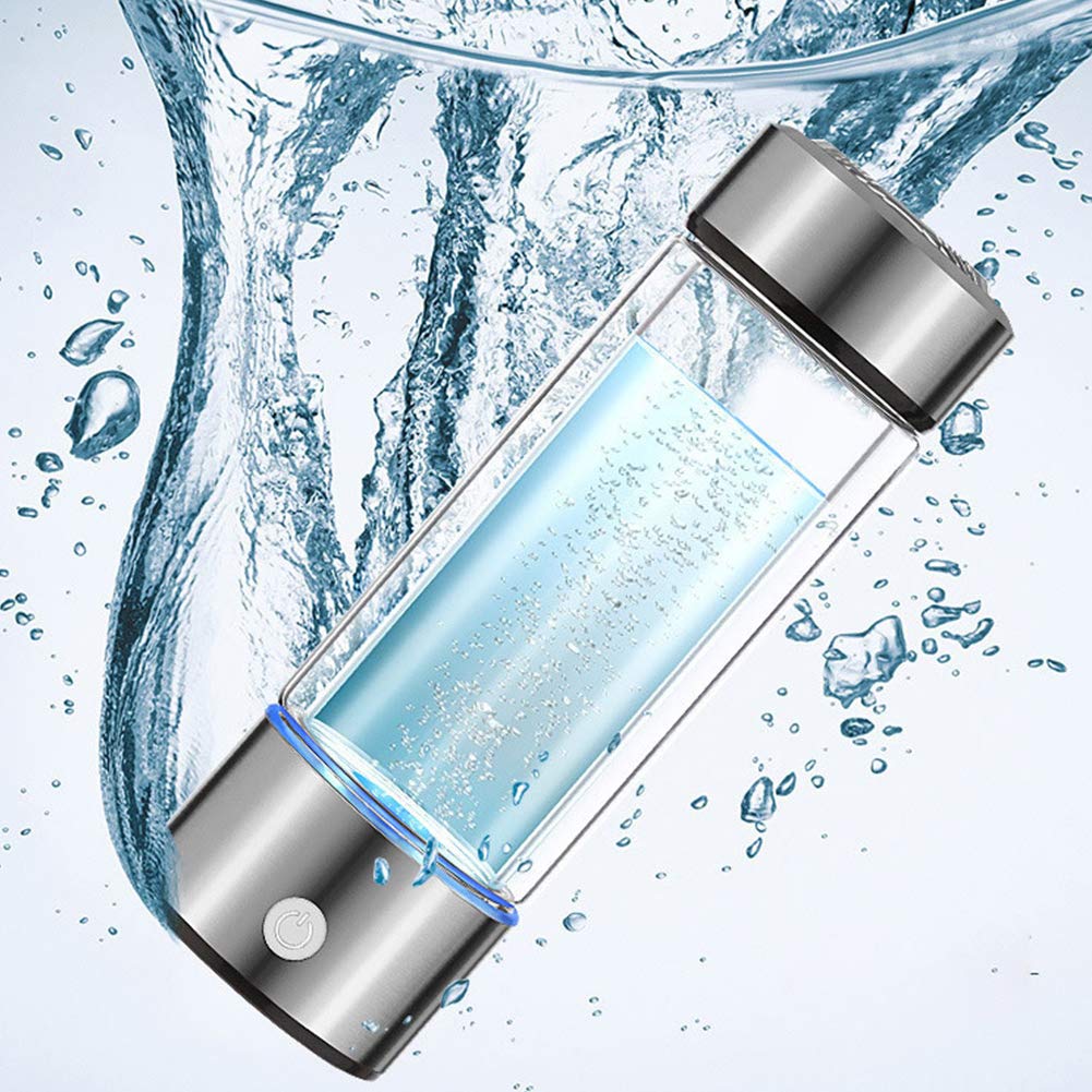 Bottiglia d'Acqua a Idrogeno Portatile, Generatore Con Carica USB, Ionizzatore Alcalino per Acqua Ricca, Ideale per Ufficio, Viaggi e Lavoro