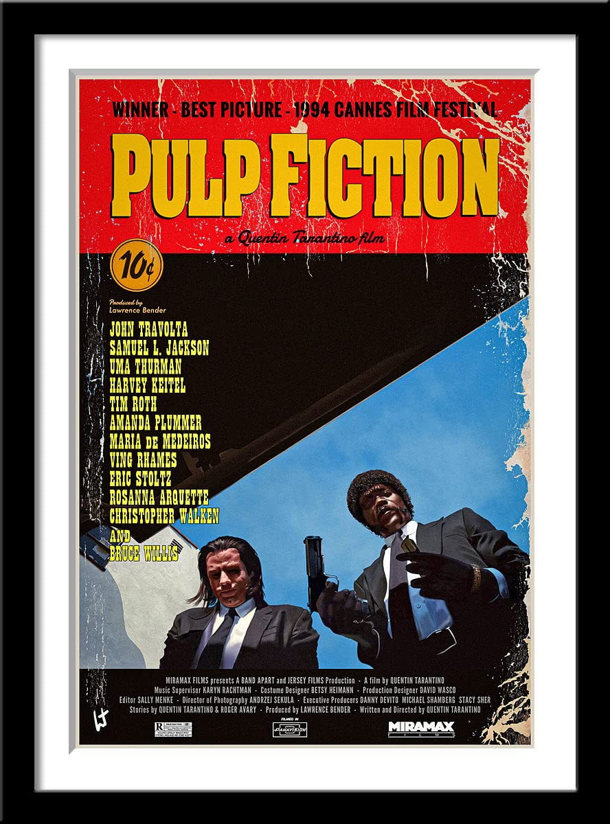 Tallenge - Pulp Fiction - Quentin Tarantino - Hollywood Movie Art