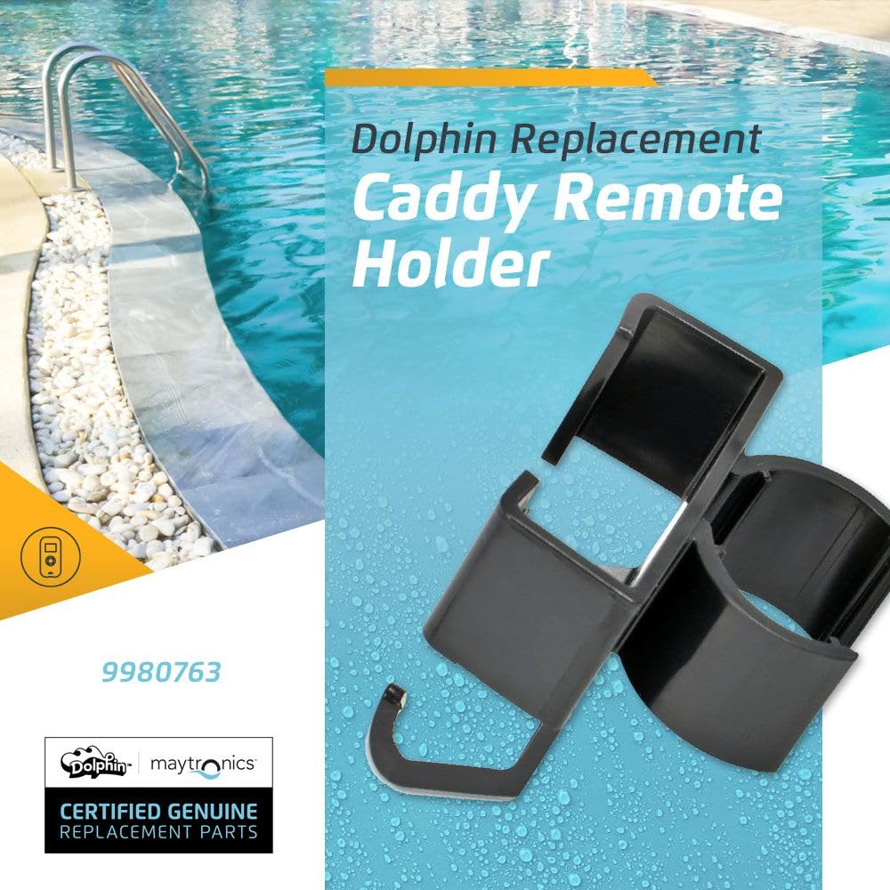 Dolphin Genuine Replacement Part — Black Remote Control Holder for Universal Caddy — Part Number 9980763