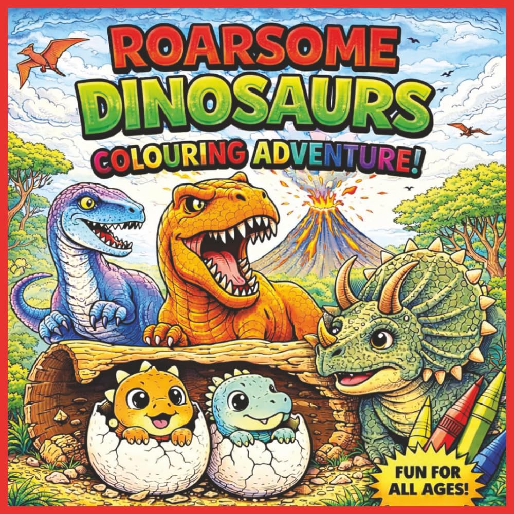Roarsome Dinosaurs Coloring Book