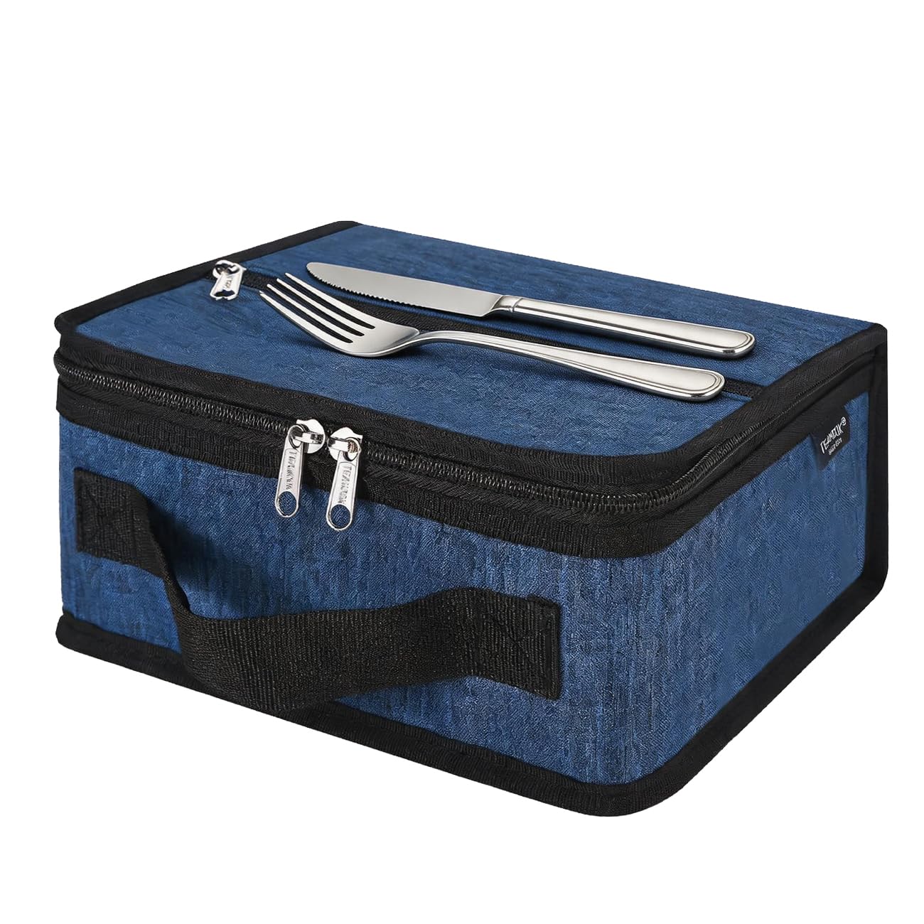 TEAMOOK Lunch Bag for Adults and Kids, Insulated,Leakproof, Waterproof, Cool Bag Lunch Box, 4.5L 6 cans Navy