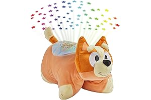 Pillow Pets 11" Stuffed Animal Night Light for Kids: Snuggle with Bingo