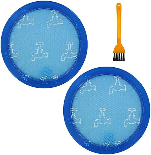 Paquete de 2 prefiltros de repuesto para aspiradora Dyson DC23 DC32 Animal DC23i DC23 T2i con cepillo de limpieza, parte NO.919778-02