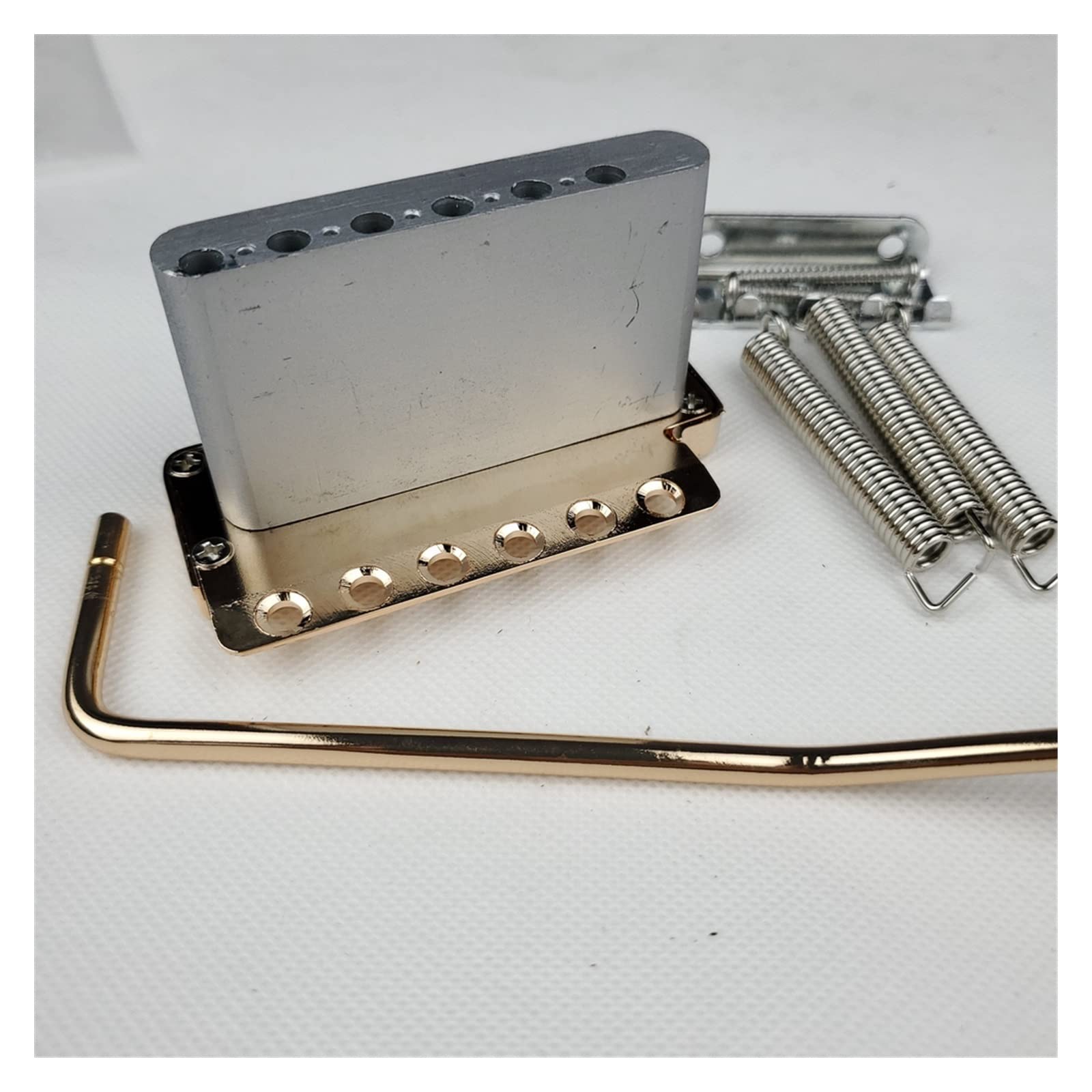 Ponte per Chitarra elettrica Impostato Chitarra Elettrica Tremolo Fisso Ponte Vibrato Ponte per Chitarra Elettrica Dorato