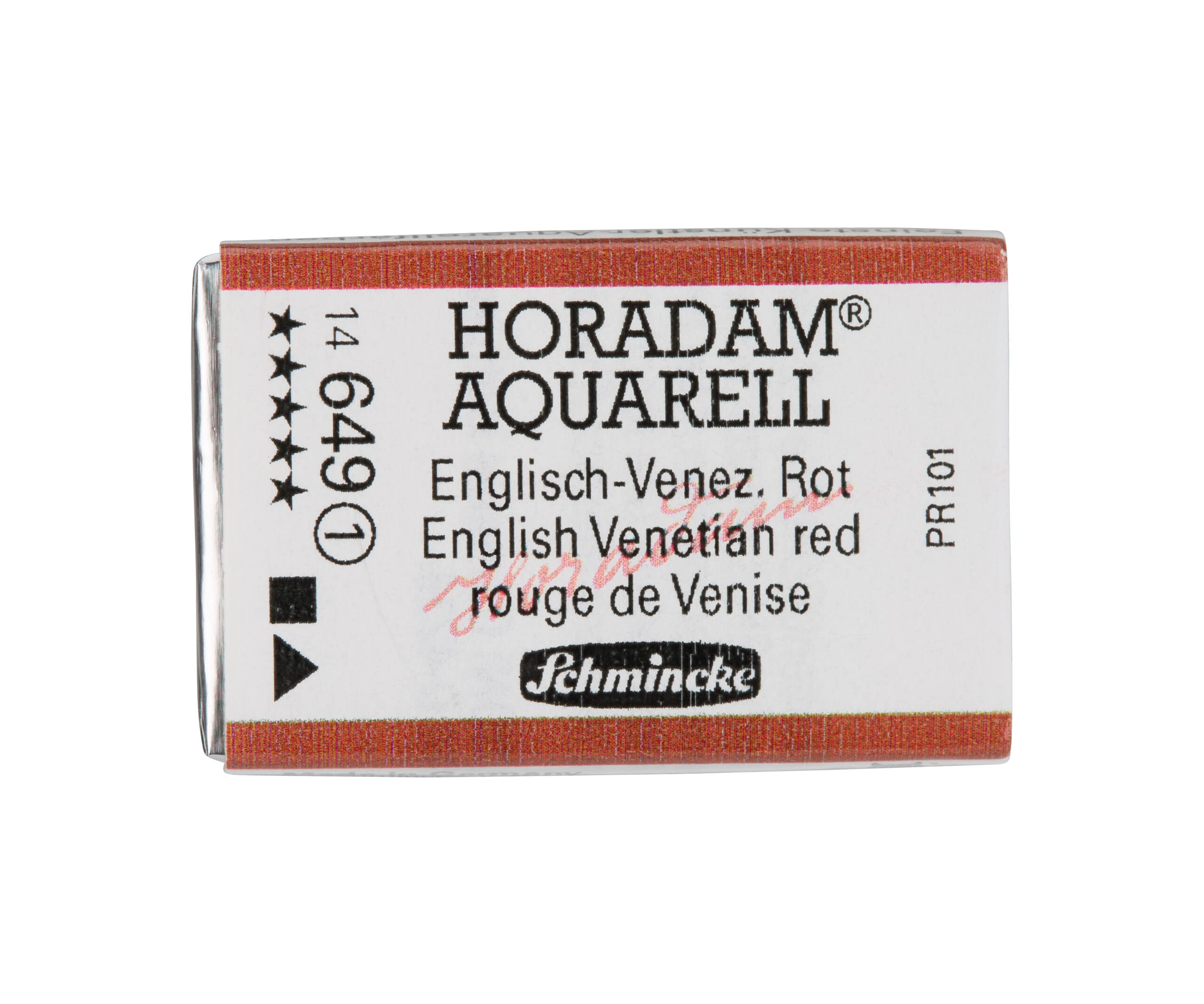 Schmincke - HORADAM® AQUARELL - finest artists' watercolour paints, 649 English Venetian Red, 14 649 043, 1/1 pan — image 1