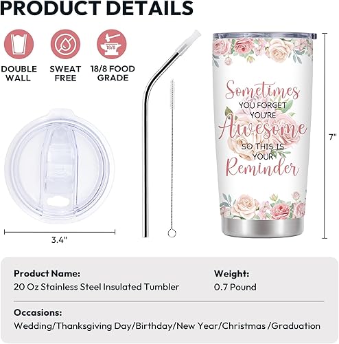 Miniatura 7 de Sometimes You Forget That You are Awesome - Regalos de Navidad inspiradores para mujeres, regalos de cumpleaños para mejor amiga, compañera de