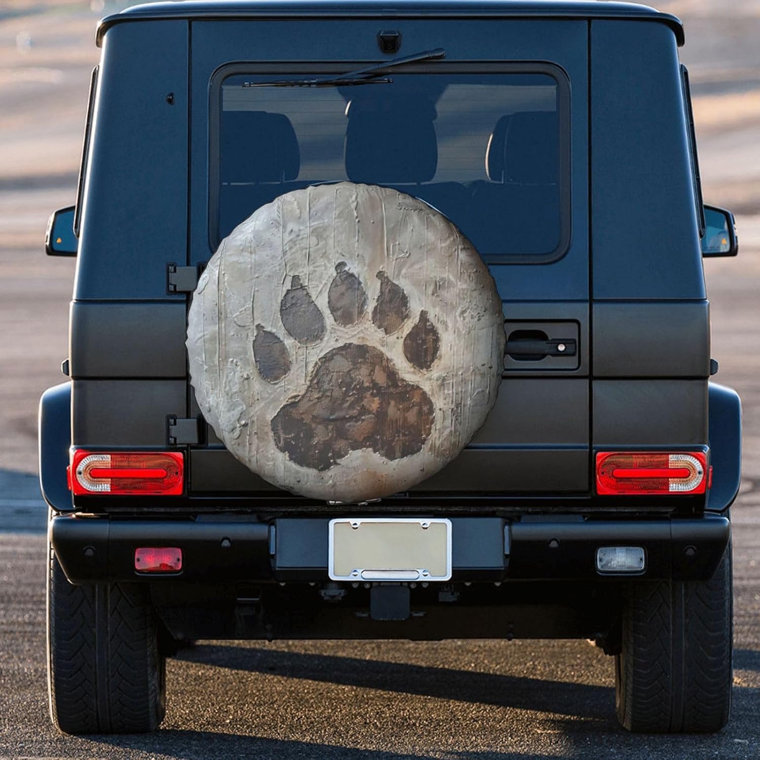 Pawprint Print Tire Cover Universal Spare Wheel for Trailer Rv SUV Truck Camper Travel Accessories
