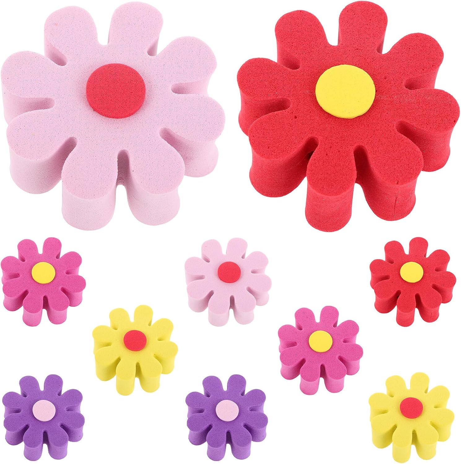 ULTECHNOVO 10pcs Car Antenna Toppers Flower Set, Multi-Color Daisy Vehicle Antenna Decorations for Outdoor Travel and Daily Car Accessory