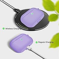 Vista 735 de Funda para AirPods Pro con kit de limpieza, funda de silicona suave para Apple AirPod Pro de 1ª/2ª generación, accesorios de funda AirPods Pro/Pro 2