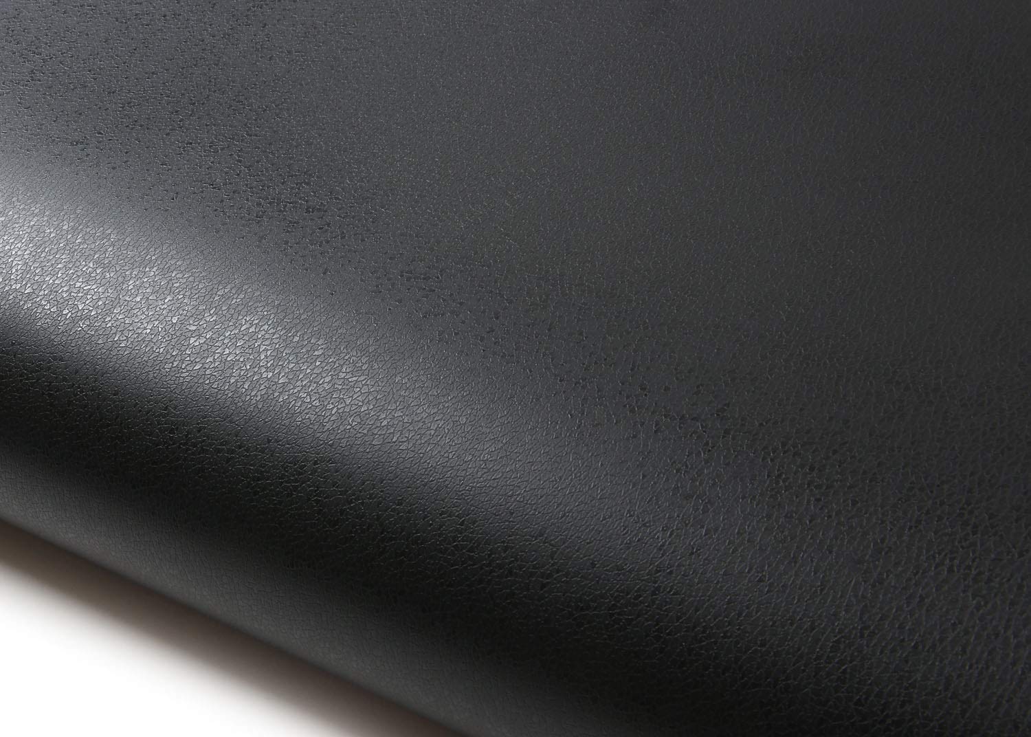ROSEROSAPeel and Stick PVC Leather Self-Adhesive Wallpaper Covering Counter Top Shelf Liner Black (LW414 : 2.00 Feet X 6.56 Feet)