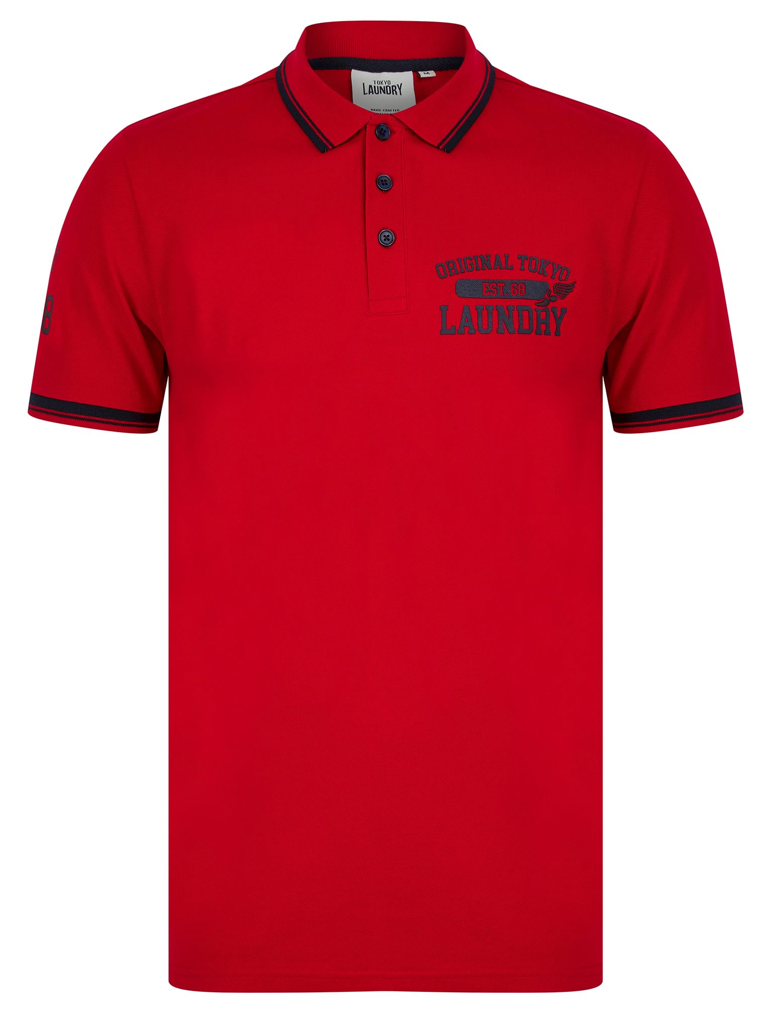 Tokyo Laundry Men's Fotos - Cherry 'Fotos' Cotton Pique Polo Shirt