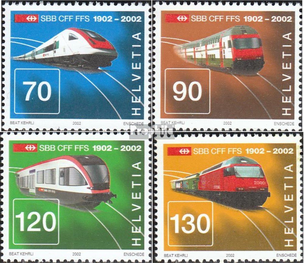 Prophila Collection Briefmarken-Kleinbogen – Sao Tome E Principe 1997, Schweizerische Eisenbahn, Gestempelt