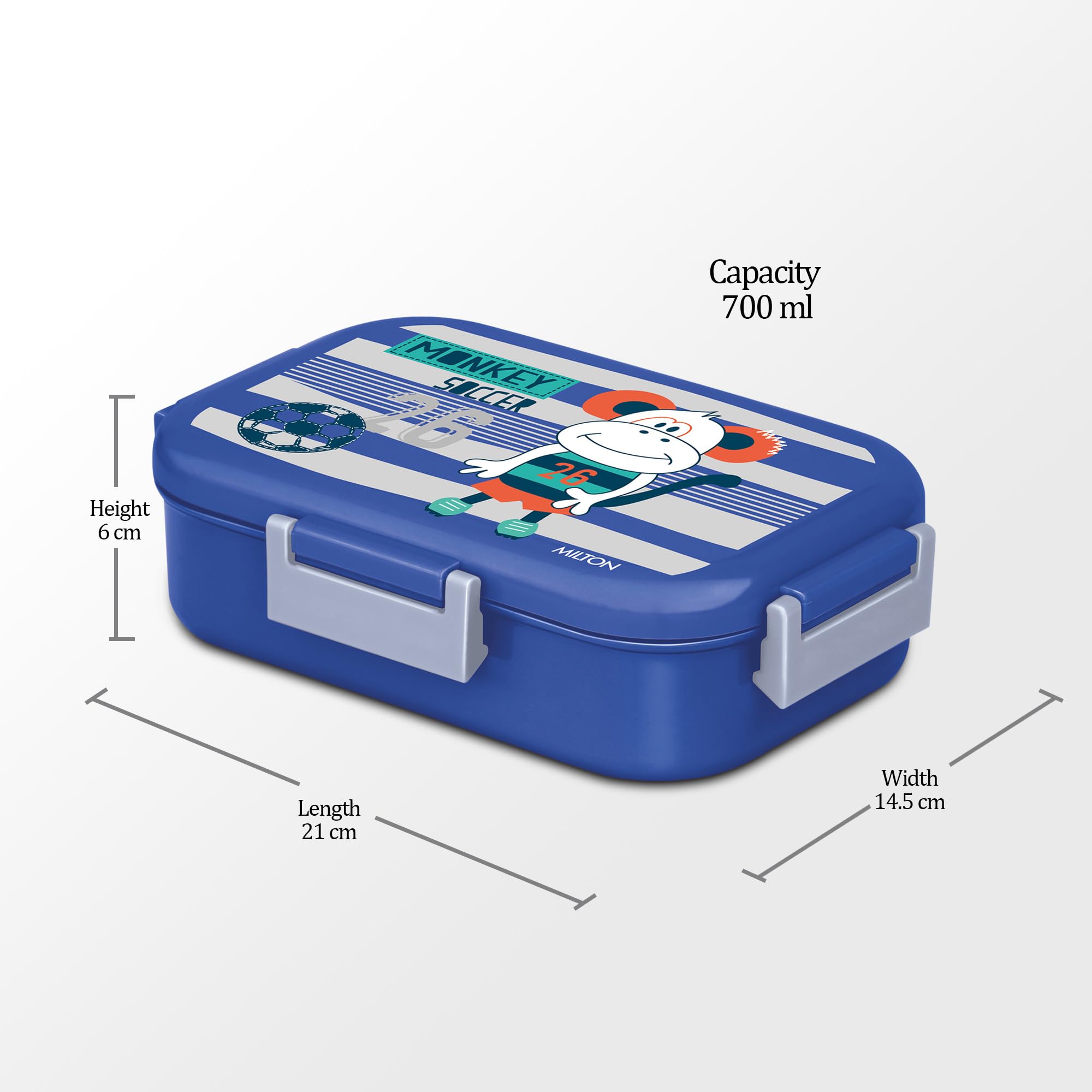 MILTON Flatmate Stainless Steel Tiffin Box - 700ml -5