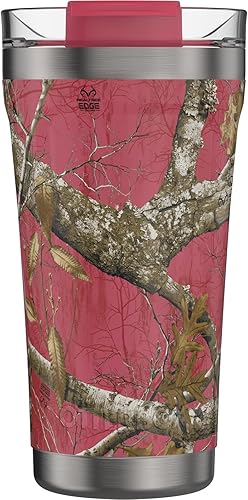 OtterBox Vaso elevado con tapa cerrada, 20 onzas (RealTree Flamingo Pink) OtterBox Vaso elevado con tapa cerrada, 20 onzas (RealTree Flamingo Pink)