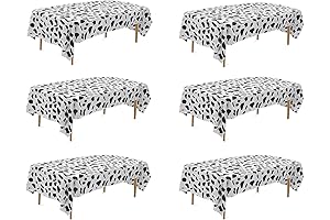 Cow Print Dalmatian Plastic Party Tablecloths, 6 Pack