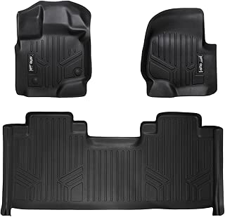 MAXLINER Floor Mats 2 Row Liner Set Black for 2015-2018 Ford F-150 SuperCab with 1st Row Bucket Seats - coolthings.us