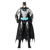 Batman 12-inch Bat-Tech Action Figure (Black/Blue Suit), Kids Toys for Boys Aged 3 and up
