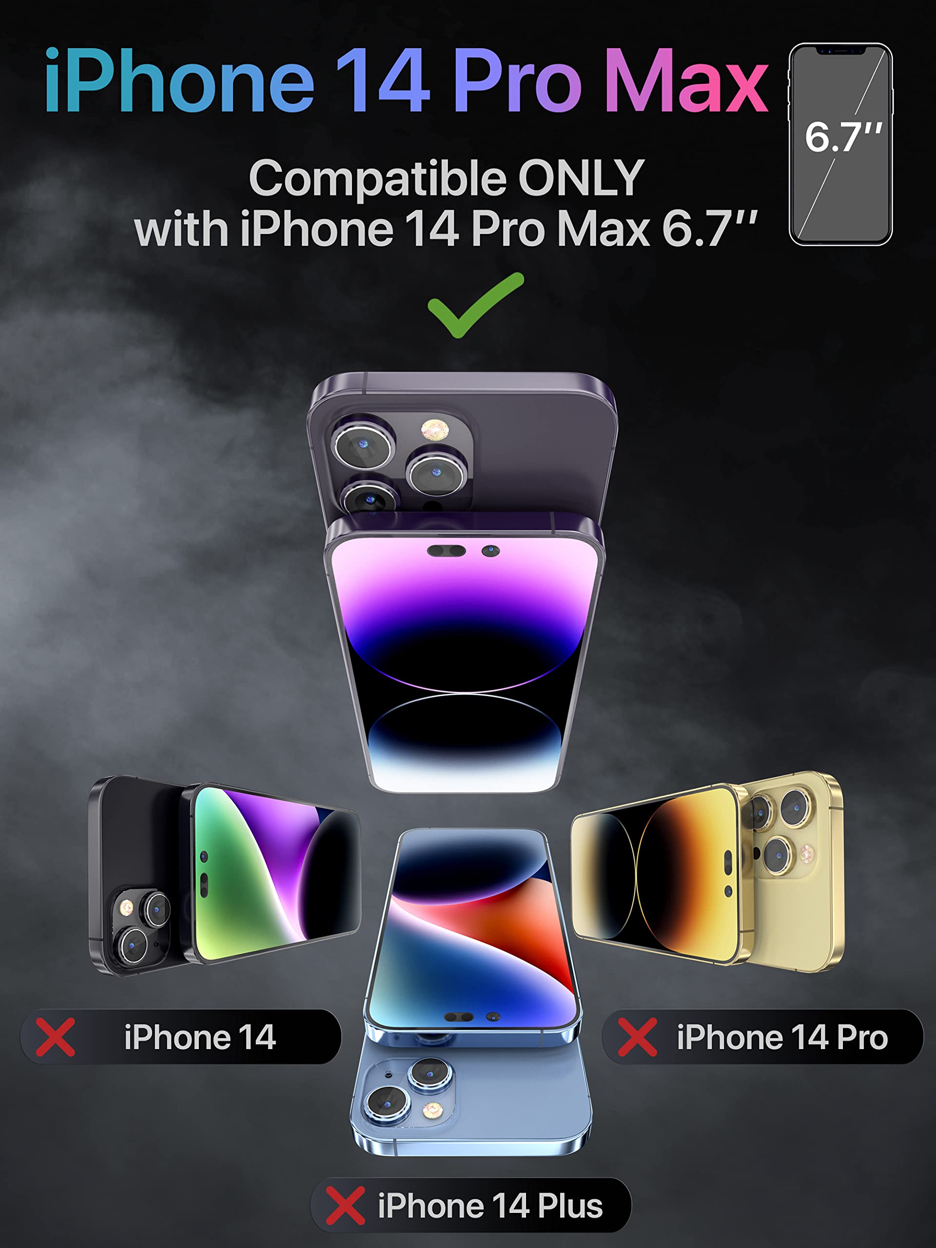 TORU CX SLIM For IPhone 14 Pro Case Wallet | Protective Shockproof Heavy Duty Cover Hidden Card Holder Slot Mirror Wrist Strap Included Leopard - View #3
