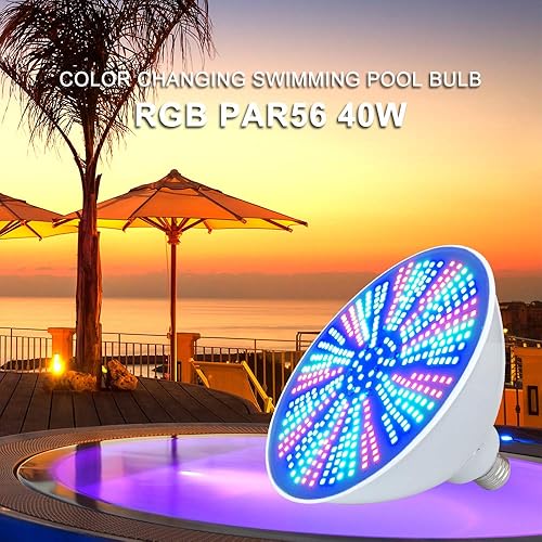 Miniatura 6 de Luz de spa que cambia de color de 15 W para piscina enterrada, reemplazo de bombilla LED de piscina RGB de 12 V para bombilla tradicional de 100-300