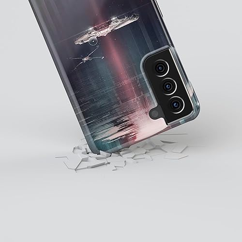 Miniatura 4 de Star-Wars The Force - Funda rígida de plástico compatible con Samsung Galaxy S21 FE 6.4 pulgadas 2022 Shell SW6 (lado oscuro)