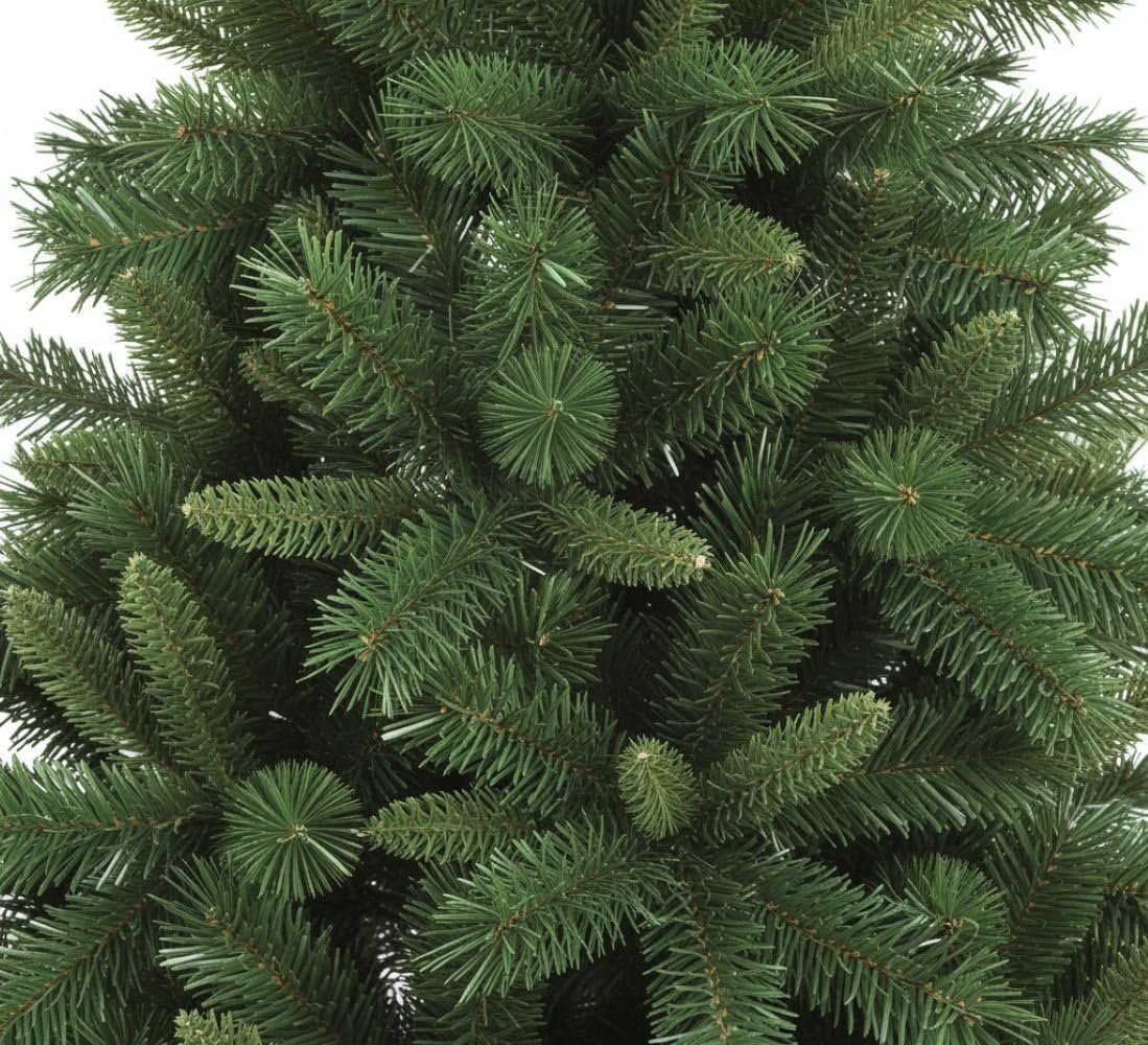 Dmora - Sapin de Noël Amsterdam, Sapin artificiel extra épais, véritable Sapin effet PVC, 731 branches, hauteur 210 cm