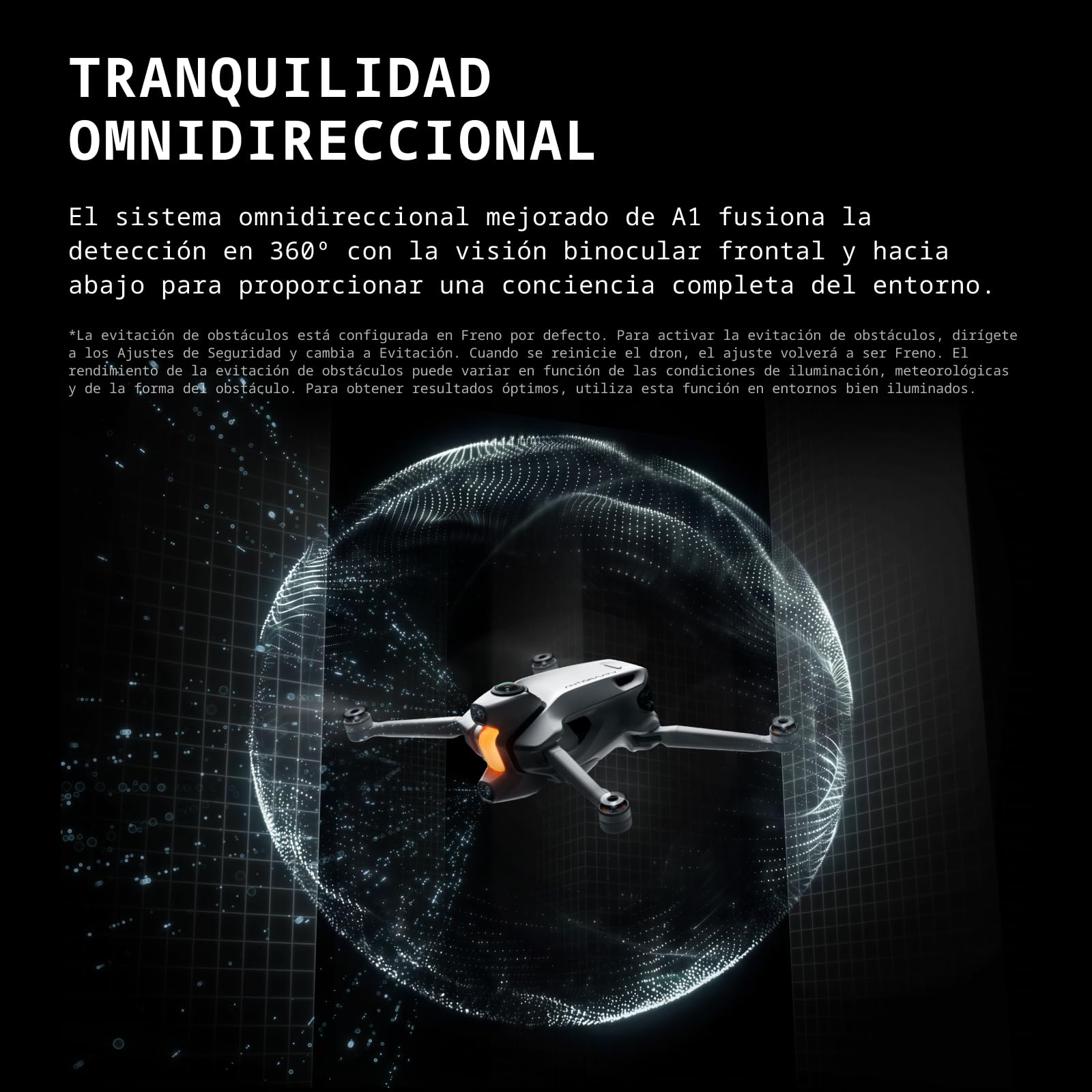 Antigravity A1 Paquete explorador (3 baterías) – Dron 360 8K para vuelo inmersivo, "apunta y vuela", evita obstáculos, 249g, Deep Track, retorno automático, alcance de 10 km y edición automática