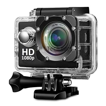 Action Camera 1080P 12MP Sports Camera Full HD 2.0 Inch Action Cam 30m/98ft