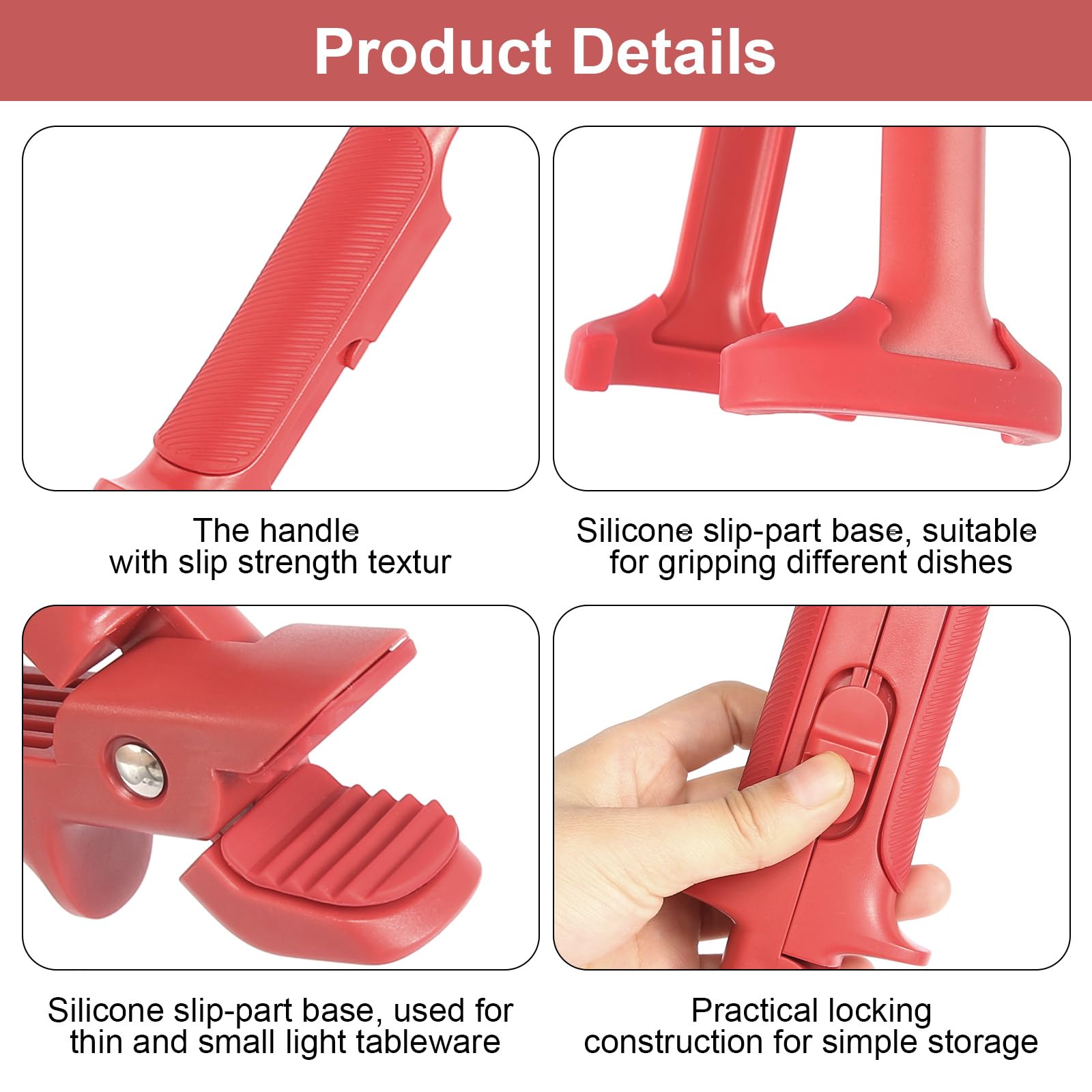 Pince Anti-Brûlure 2 En 1 Pour Bol Et Assiette Pince