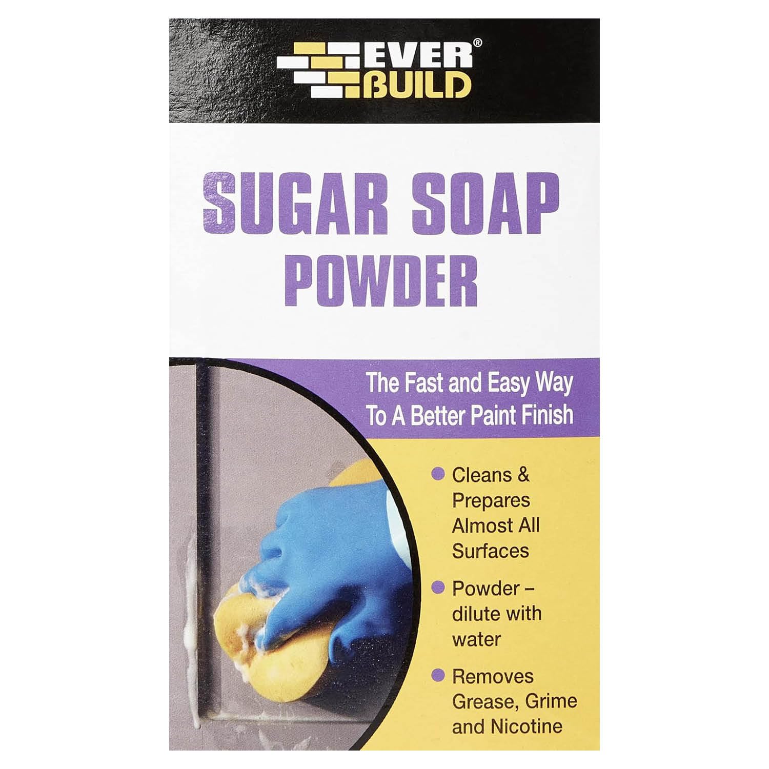 Everbuild Sugar Soap Powder – Cleans Grease, Grime And Nicotine Stains – 430G