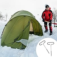 Vista 5 de Kit de herramientas de anclaje de hielo, 1 adaptador de taladro de anclaje de hielo con 4 clavijas roscadas para pesca en hielo, clavo de estaca