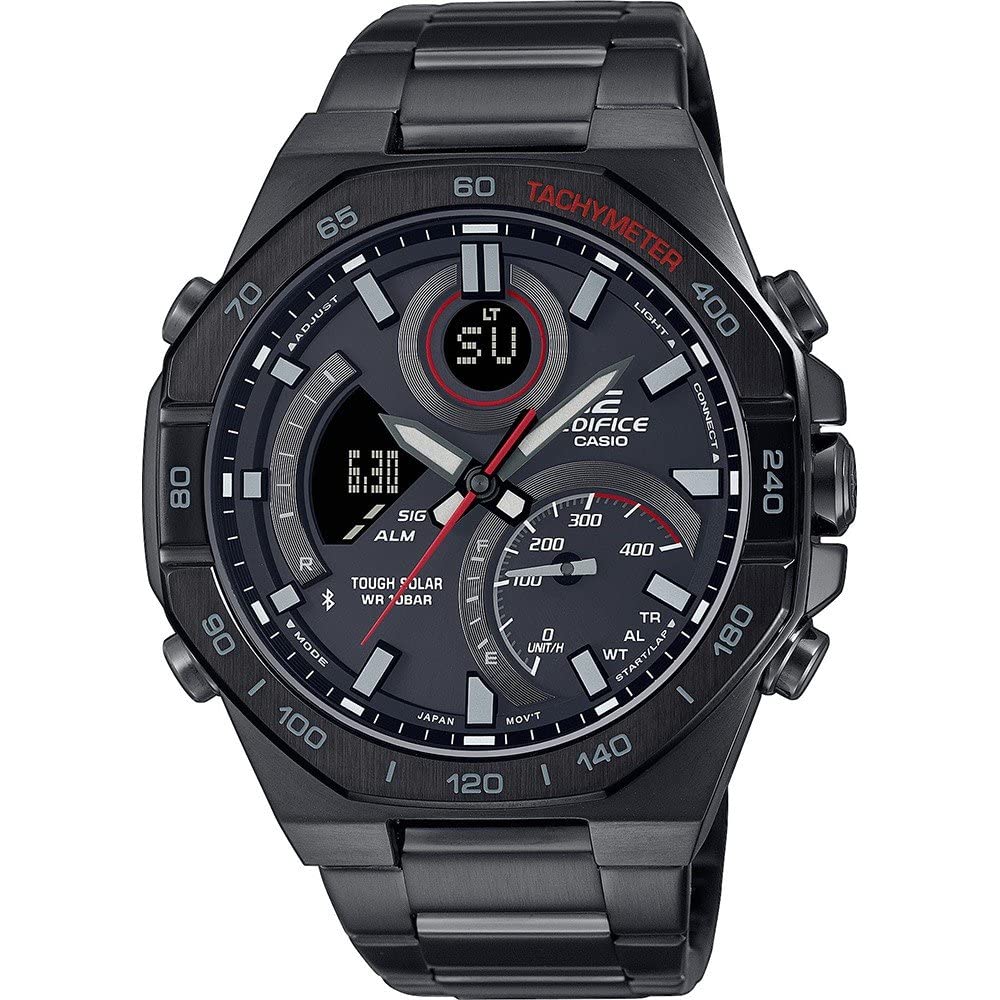 Casio Casio Reloj Analógico-Digital para Hombres de Cuarzo con Correa en Acero Inoxidable ECB-950DC-1AEF