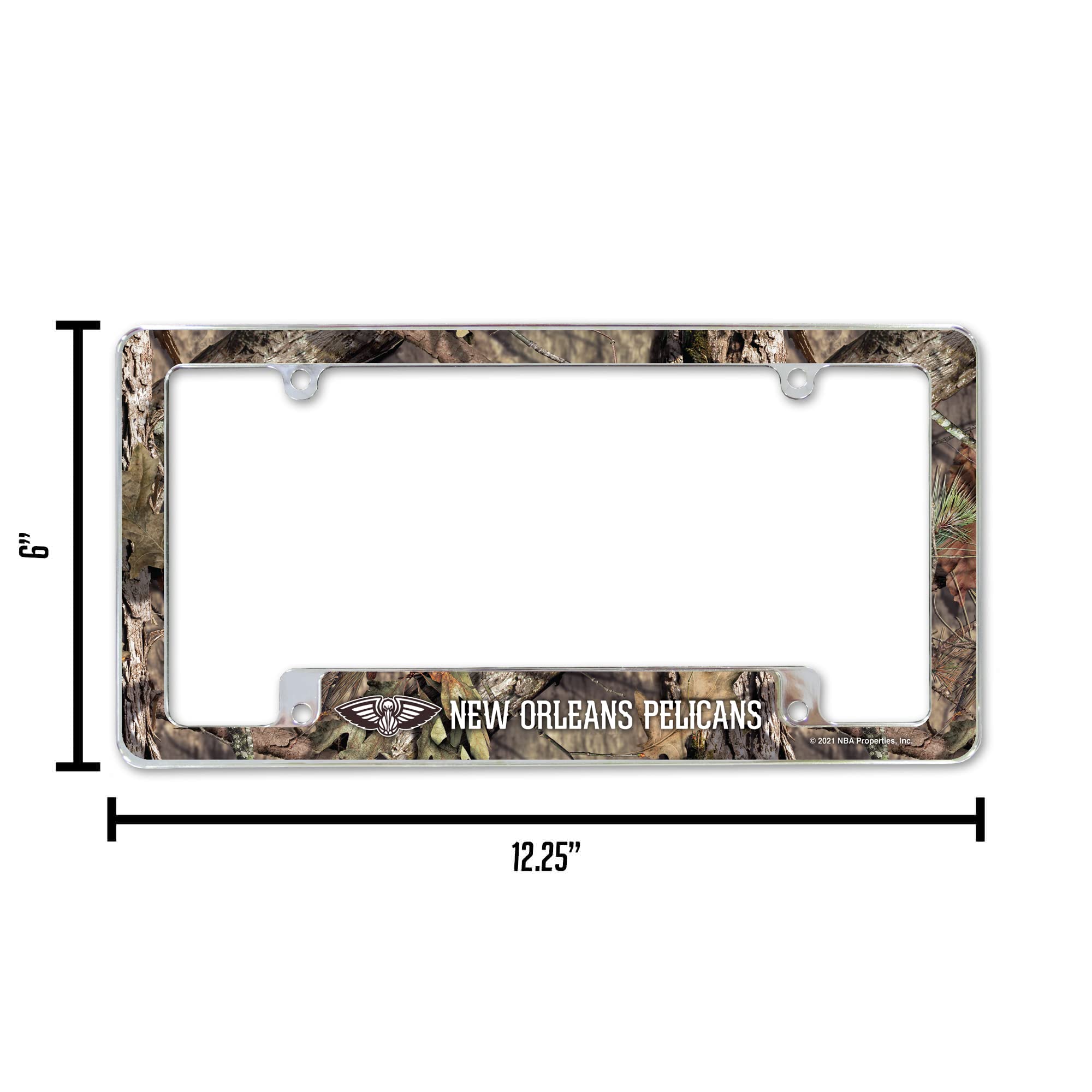 Rico AFC78030BMO Pelicans/Mossy Oak Camo Break-Up Country All Over Chrome Frame (Bottom Oriented)