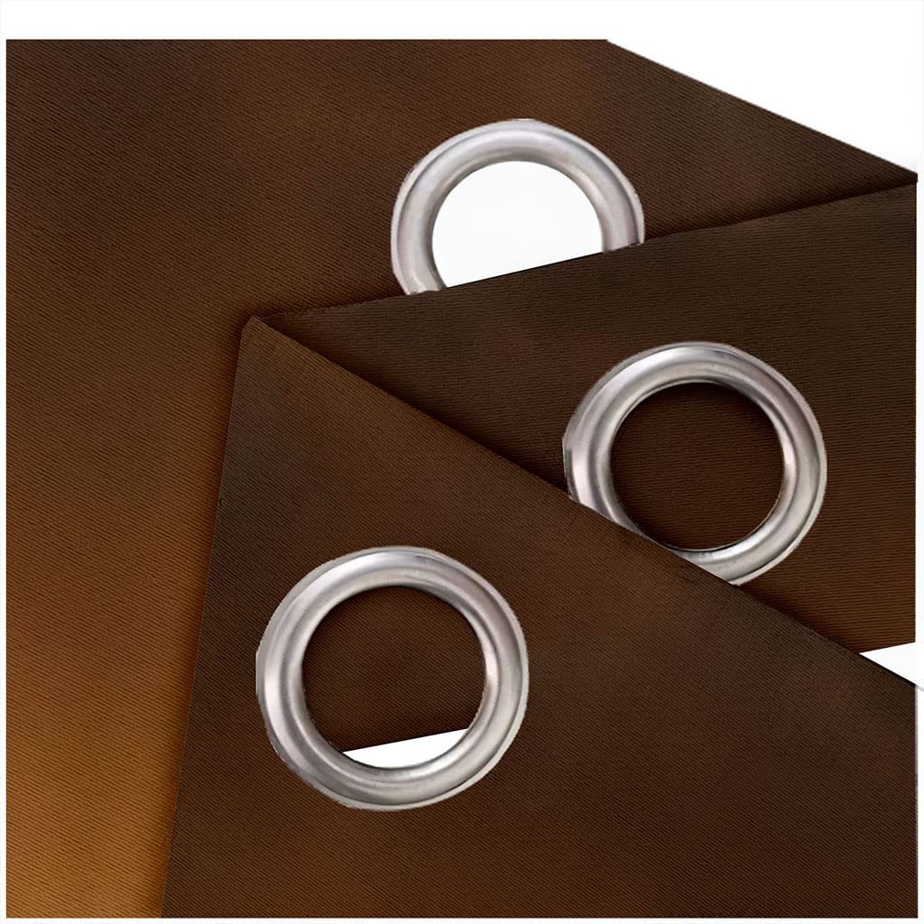 Rideaux Grande Largeur Occultant À Oeillets 260 X 214 Cm（L X H）Lot De 2 Rideau Thermique Isolant Anti Froid Décoration De Fenêtre Pour Chambre Cuisine Salon 3D Paysage De Coucher De Soleil De Pont D