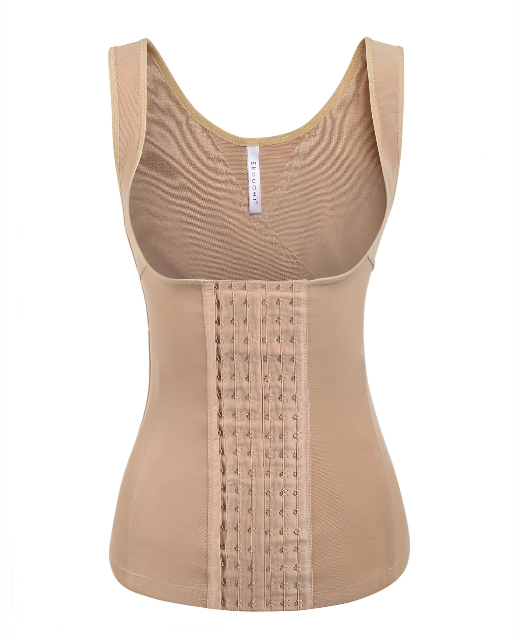 Women's Waist Trainer Cincher Underbust Corset Vest Steel Boned Hourglass Body Shaper With Hooks S-4XL