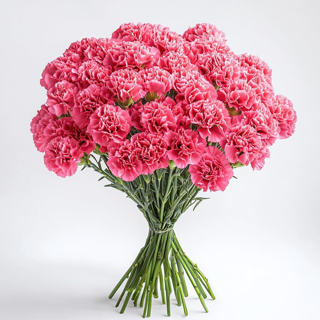 Amazon.com : GlobalRose 100 Hot Pink Carnation Flowers