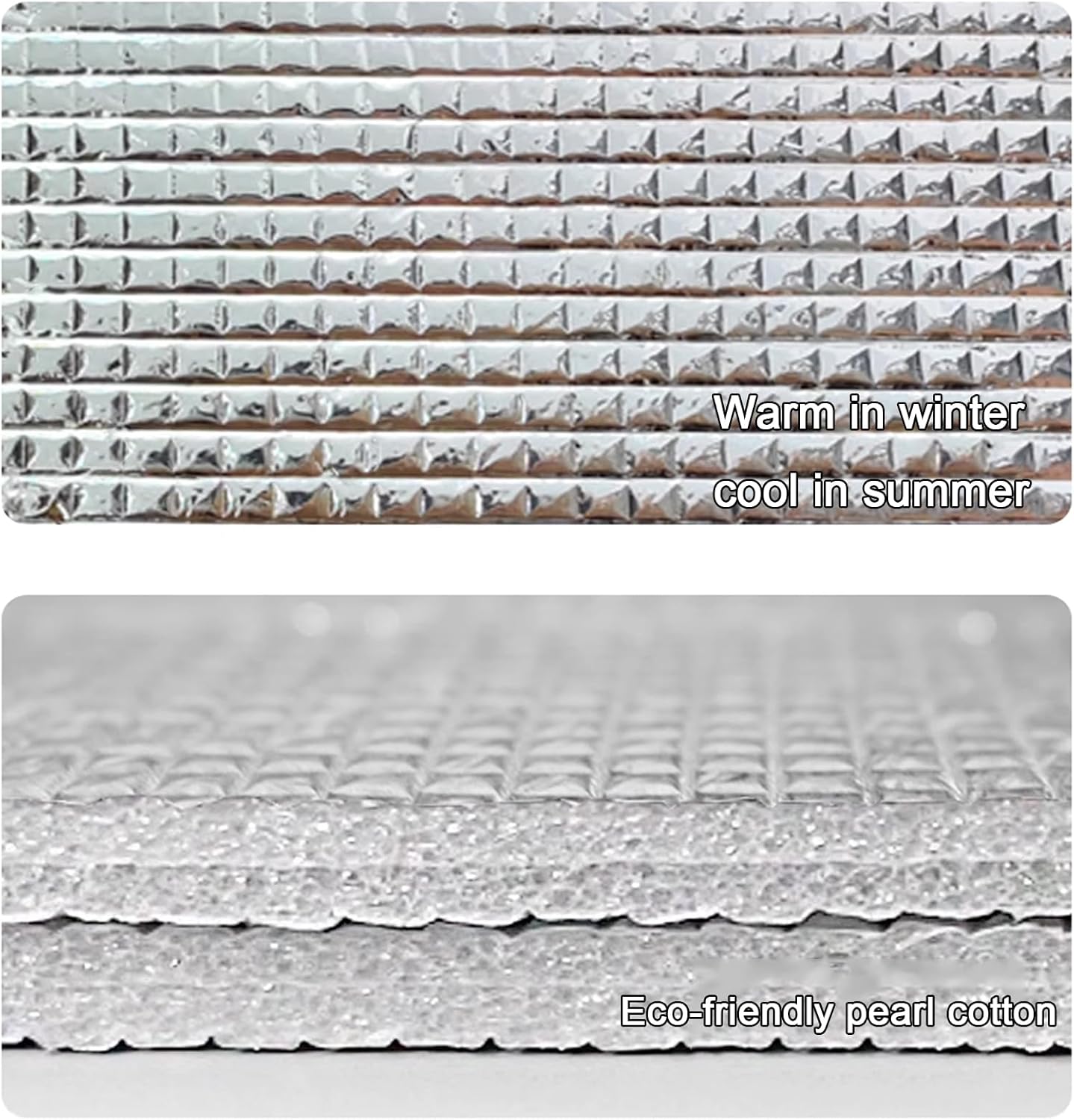 Heat Control Window Film,Reflective Window Tint for Home and Office,Double Bubble Reflective Thermal Aluminum Foil,Anti UV Glass Film UV Blocking,Easy to Install (39"x94")