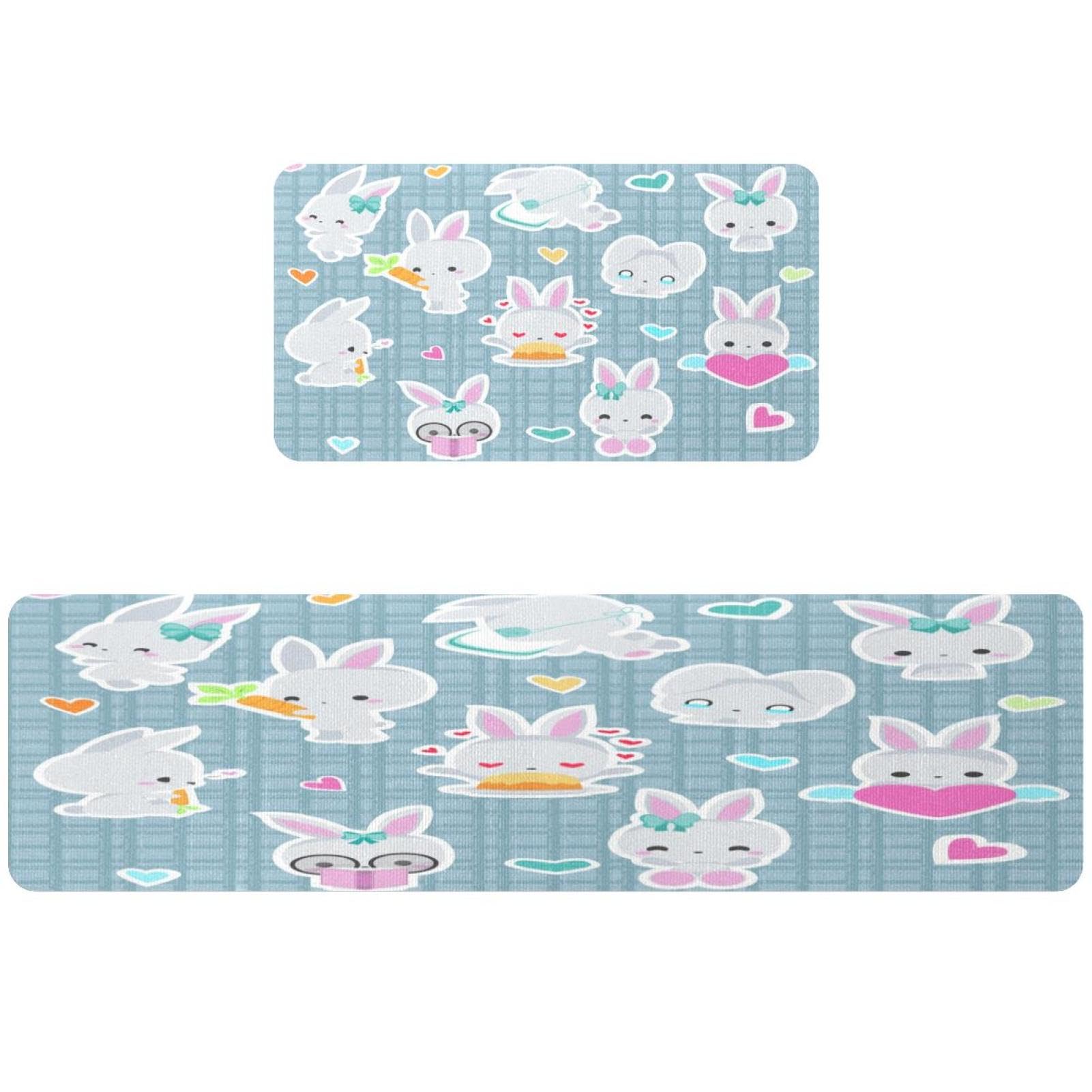 Alfombra de cocina lavable y súper absorbente pack de 2 tapetes antideslizantes VAPOKF