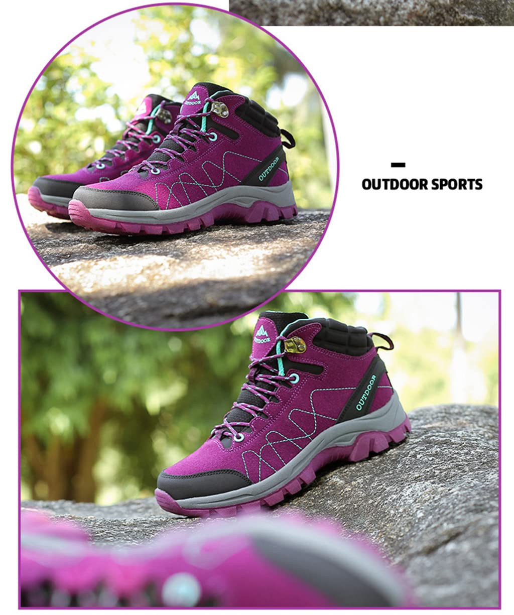 Zapatos De Senderismo para Mujer Botines Impermeables Antideslizantes Al Aire Libre Zapatillas Ligeras De Trekking