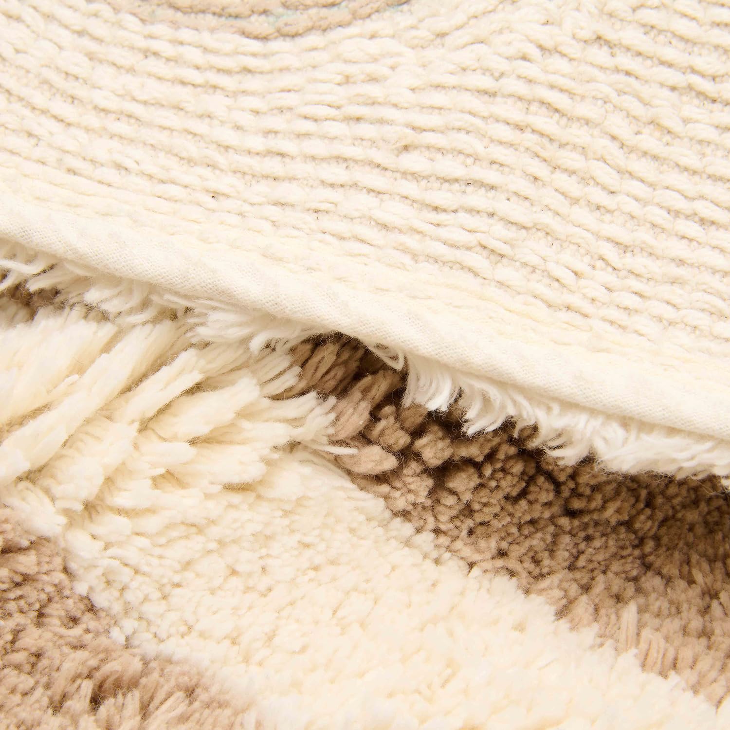 Little Dutch Teppich Kinderzimmer Kinderteppich Hase - Newborn Naturals beige (110x110 cm)