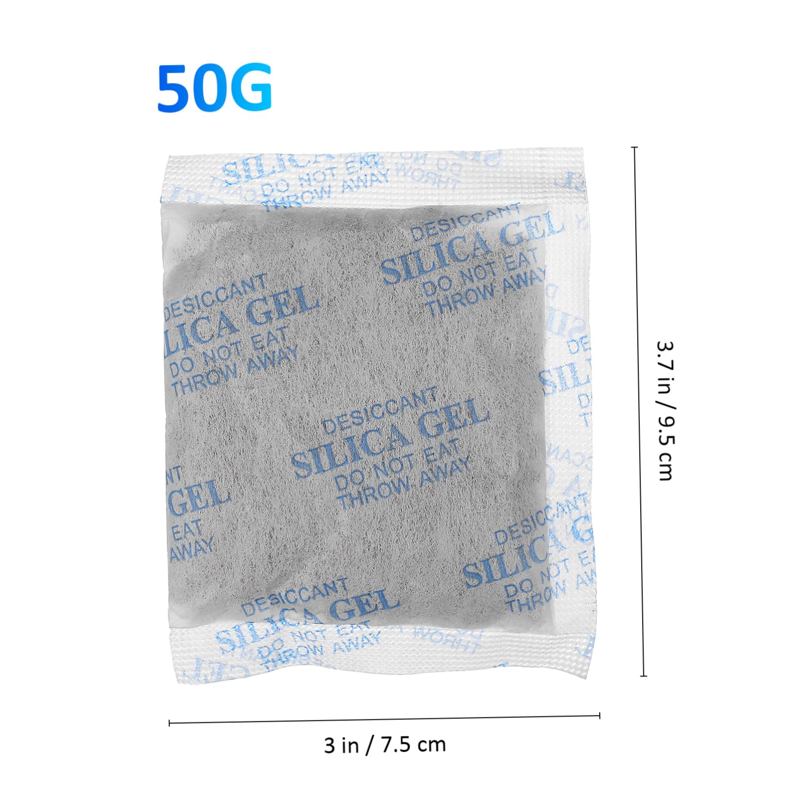 NOLITOY Gel de Sílice Absorción de Humedad 30 Sobres Desecantes 50g cada Uno, Tejido No Tejido, para Alimentos y Electrónica en Almacenamiento y Embalaje | Absorbentes de Humedad para Electrónica y Ropa, Uso Versátil en Armarios y Cajones, Protección Cons