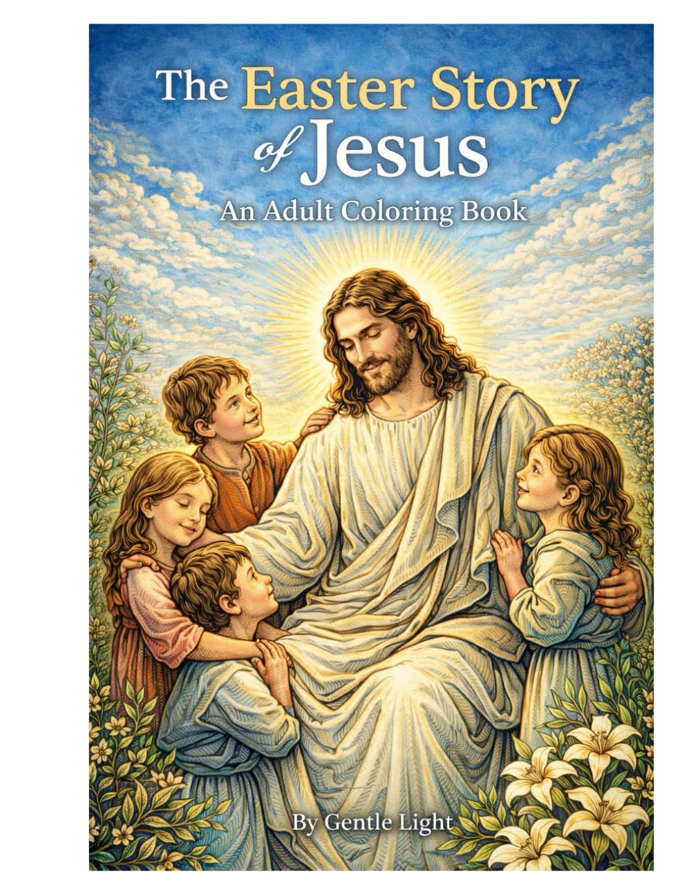 The Easter Story of Jesus - An Adult Coloring Book: A Peaceful Adult Coloring Book for Prayer and Reflection