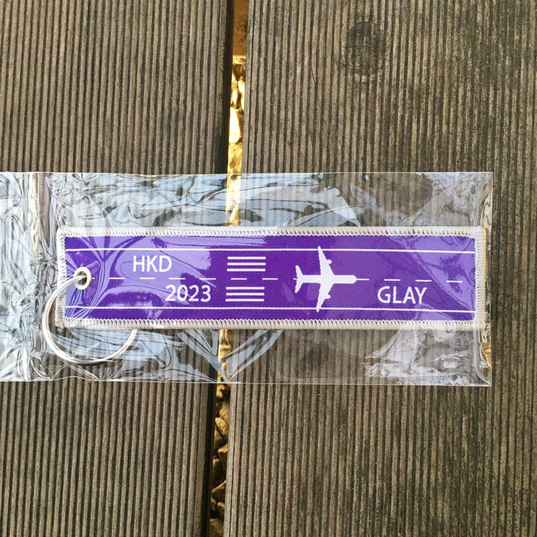 Amazon | GLAY グレイ グッズ ランダム フライトタグ 函館空港 紫