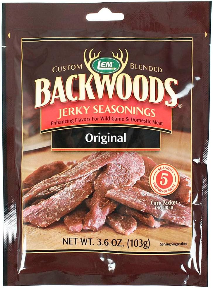 LEM Backwoods Hickory Jerky Seasoning, 3.6oz (103g) Grocery & Gourmet Food