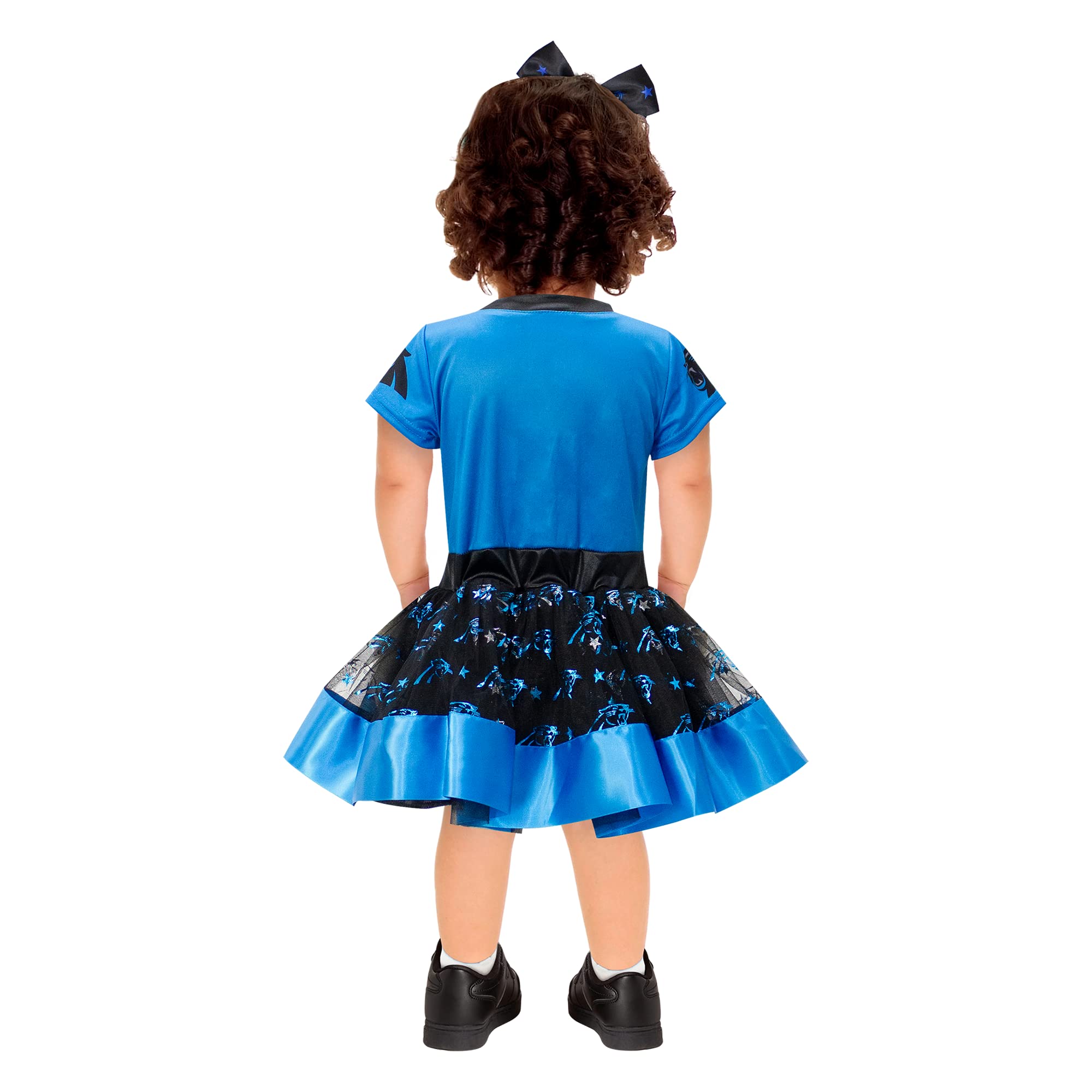 MODERN HERO Carolina Panthers Toddler Girl's NFL MVP Tailgate Tutu Dress Costume, Size 4T-5T