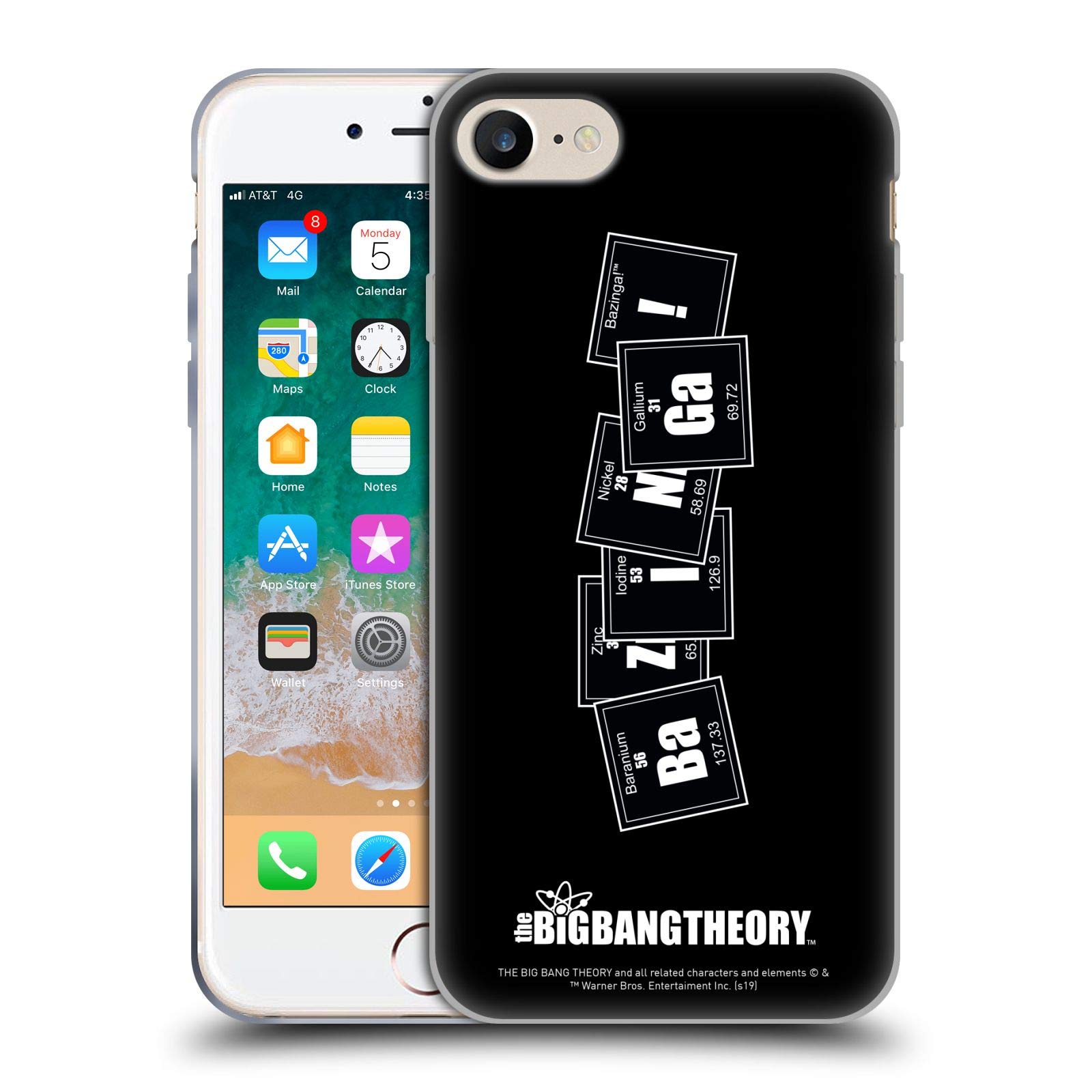 Head Case DesignsOfficially Licensed The Big Bang Theory Elements Bazinga Soft Gel Case Compatible With Apple iPhone 7/8 / SE 2020 & 2022