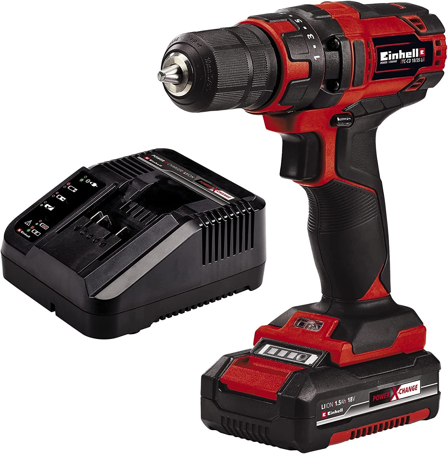 KWB GERMANY GMBH 118490 - Scatola di Punte con Punte da 32 pezzi, Acciaio al Cromo-Vanadio + Einhell 4513914 Trapano Avvitatore a Batteria