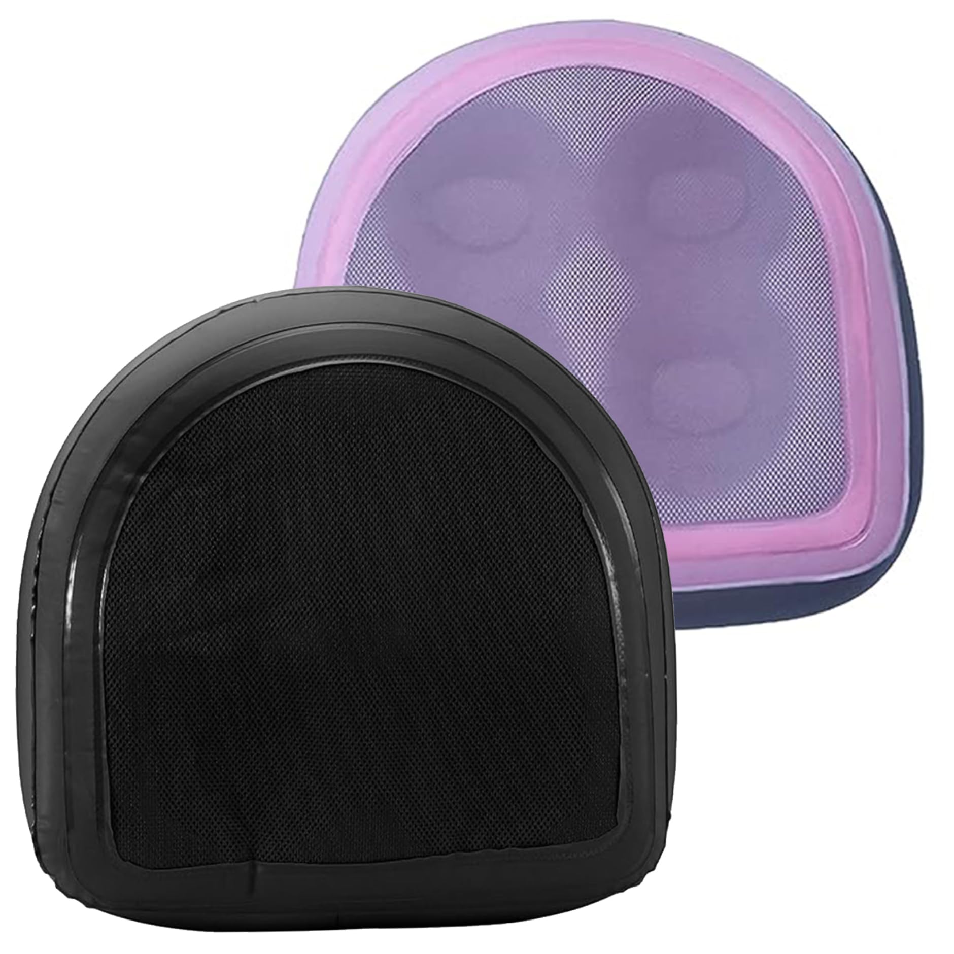 Asiento de refuerzo de bañera de hidromasaje, asiento de bañera de hidromasaje inflable con taza de succión 18.5x14.6x5.9in con 2 en 1 válvula reforzador de piscina de spa reutilizable para adultos