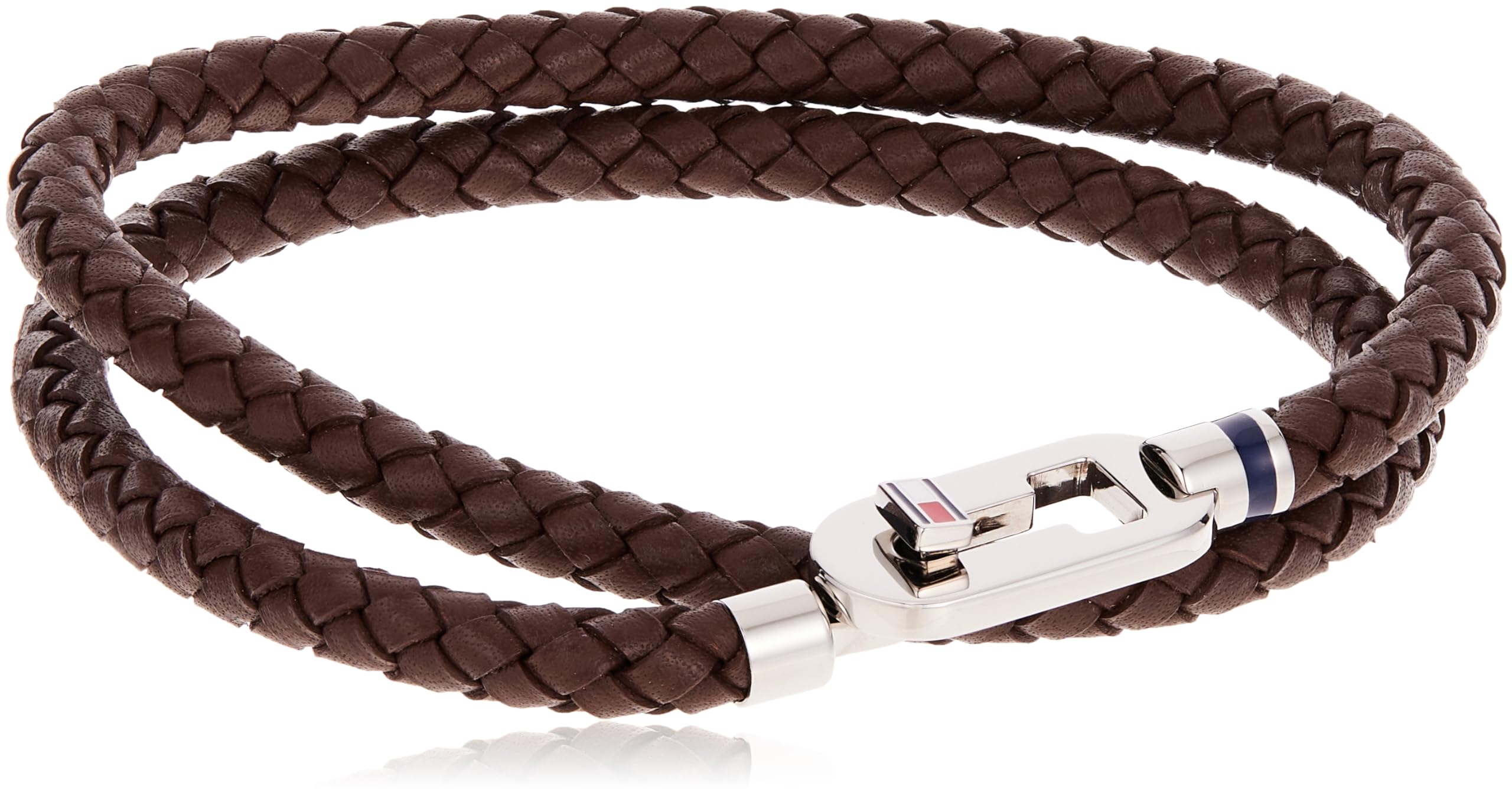Tommy Hilfiger Jewelry Pulsera para Hombre de Piel Marrón - 2790385