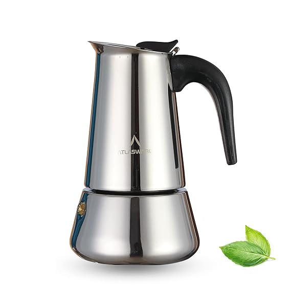 Buy Atlasware Made in India Stainless Steel Coffee Maker (4 Cup) Online
